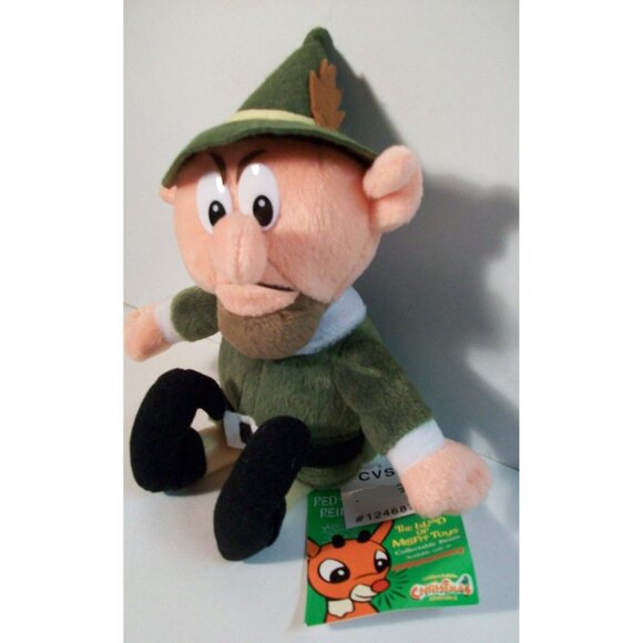 Boss Elf Rudolph the Red Nosed Reindeer 8" Plush Series 2 1999 - Picture 5 of 5